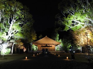 白水阿弥陀堂　紅葉ライトアップ02