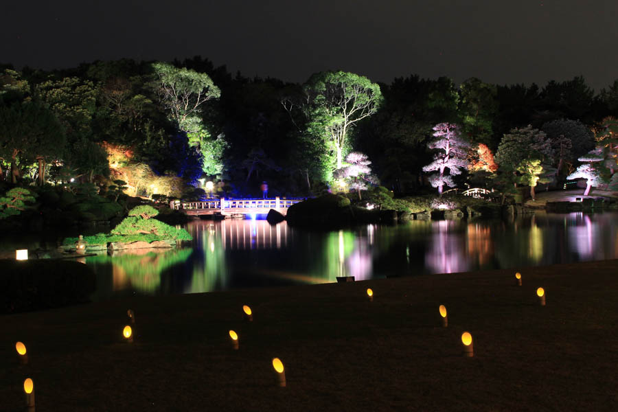 幕張海浜公園“見浜園の灯ろう祭り”で乾電池式ＬＥＤライト螢の華光kiwamiを使って頂きました